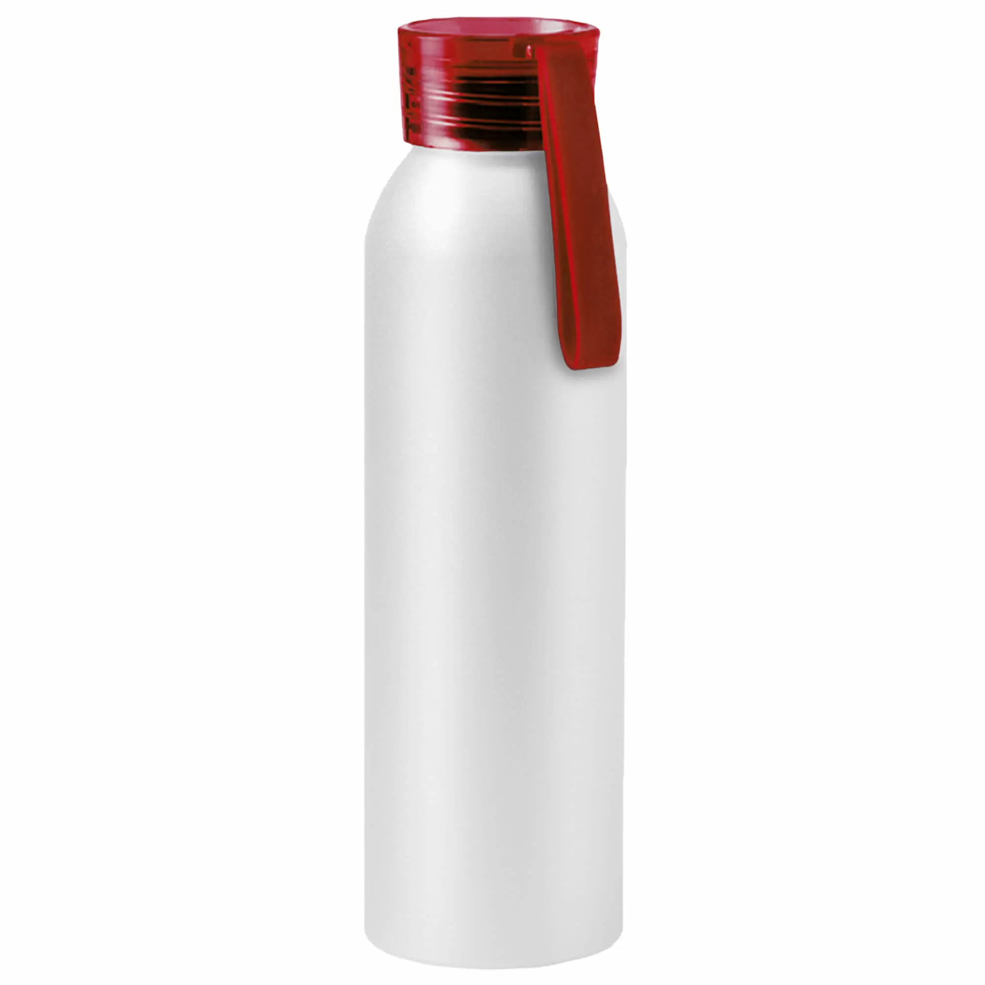 Термокружка Бутылка для воды VIKING WHITE 650мл. Белая с красной крышкой 6143-03