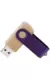 Флешка TWIST WOOD COLOR Светлое дерево с фиолетовым  4014-31-11