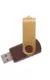 Флешка TWIST WOOD COLOR Темное дерево с золотистым  4014-32-17