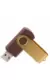Флешка TWIST WOOD COLOR Темное дерево с золотистым  4014-32-17