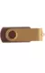 Флешка TWIST WOOD COLOR Темное дерево с золотистым  4014-32-17
