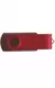 Флешка TWIST WOOD COLOR Темное дерево с красным  4014-32-03