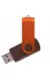 Флешка TWIST WOOD COLOR Темное дерево с оранжевым  4014-32-05