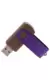 Флешка TWIST WOOD COLOR Темное дерево с фиолетовым  4014-32-11