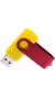 Флешка TWIST COLOR MIX Желтая с красным  4016-04-03