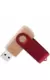Флешка TWIST WOOD COLOR Светлое дерево с красным 4014-31-03