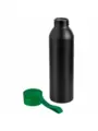 Термокружка Бутылка для воды VIKING BLACK 650мл. Черная с зеленой крышкой  6142-02
