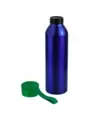 Термокружка Бутылка для воды VIKING BLUE 650мл. Синяя с зеленой крышкой  6140-02