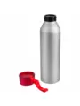 Термокружка Бутылка для воды VIKING SILVER 650мл. Серебристая с красной крышкой  6141-03