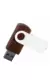 Флешка TWIST WOOD COLOR Темное дерево с белым 4014-32-07