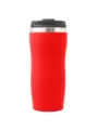 Термокружка SLIM SOFT 350мл. Красная с черной крышкой  6031-03