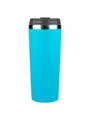 Термокружка KOMO SOFT 420мл. Бирюзовая с черной крышкой  6061-16