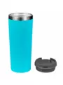 Термокружка KOMO SOFT 420мл. Бирюзовая с черной крышкой  6061-16