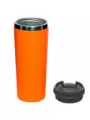 Термокружка KOMO SOFT 420мл. Оранжевая с черной крышкой  6061-05