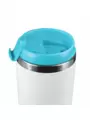 Термокружка KOMO WHITE 420мл. Белая с бирюзовой крышкой  6062-16