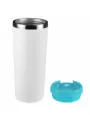 Термокружка KOMO WHITE 420мл. Белая с бирюзовой крышкой  6062-16