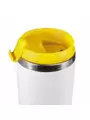Термокружка KOMO WHITE 420мл. Белая с желтой крышкой  6062-04