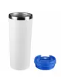 Термокружка KOMO WHITE 420мл. Белая с синей крышкой  6062-01