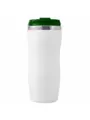 Термокружка SLIM WHITE 350мл. Белая с зеленой крышкой  6032-02