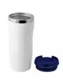 Термокружка SLIM WHITE 350мл. Белая с темно-синей крышкой  6032-14