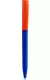 Ручка ZETA SOFT MIX Синяя с оранжевым 1024-01-05