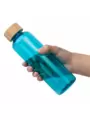 Термокружка Бутылка для воды BAMBOO PET 550мл. Голубая  6264-12