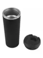 Термокружка KOMO SOFT COLOR 420мл. Черная с черной крышкой  6060-08