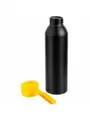 Термокружка Бутылка для воды VIKING BLACK 650мл. Черная с желтой крышкой  6142-04