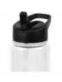 Термокружка Бутылка для воды RIO 700мл. Прозрачная с черным  6075-20-08