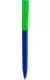 Ручка ZETA SOFT MIX Синяя с салатовым 1024-01-15