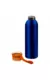 Термокружка Бутылка для воды VIKING BLUE 650мл. Синяя с оранжевой крышкой 6140-05