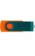 Флешка TWIST COLOR MIX Оранжевая с зеленым 4016-05-02