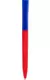 Ручка ZETA SOFT MIX Красная с синим 1024-03-01