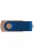 Флешка TWIST WOOD COLOR Светлое дерево с синим 4014-31-01