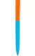 Ручка ZETA SOFT MIX Голубая с оранжевым 1024-12-05