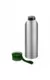 Термокружка Бутылка для воды VIKING SILVER 650мл. Серебристая с зеленой крышкой 6141-02