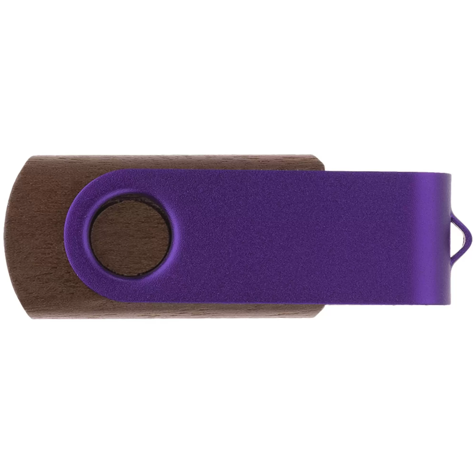 Флешка TWIST WOOD COLOR Темное дерево с фиолетовым  4014-32-11
