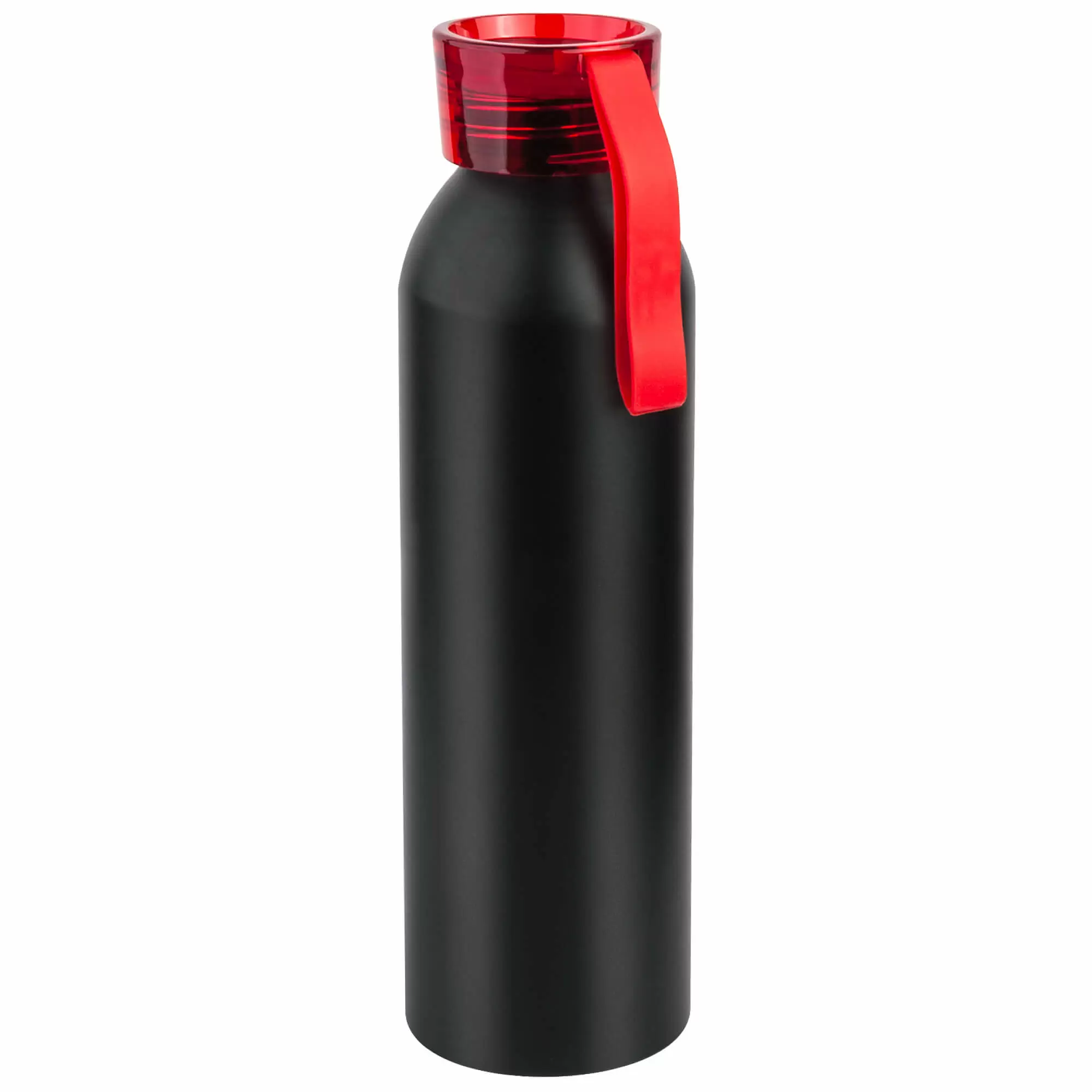 Термокружка Бутылка для воды VIKING BLACK 650мл. Черная с красной крышкой  6142-03