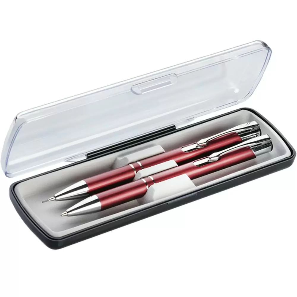 Набор KOSKO SET, ручка и карандаш в футляре SAMMIT Темно-красный 2110-25
