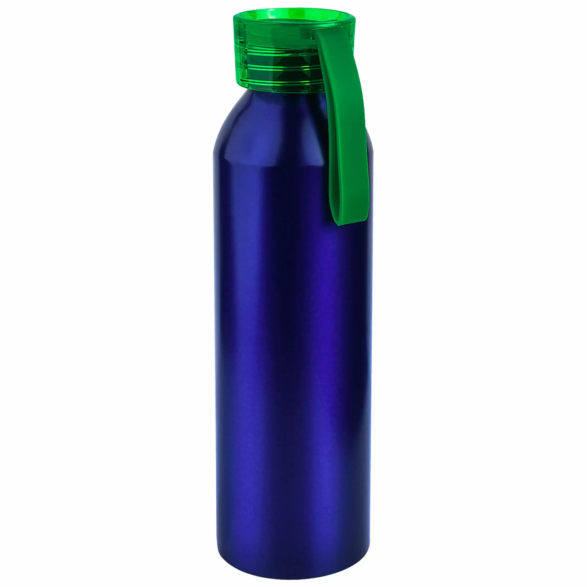 Термокружка Бутылка для воды VIKING BLUE 650мл. Синяя с зеленой крышкой  6140-02