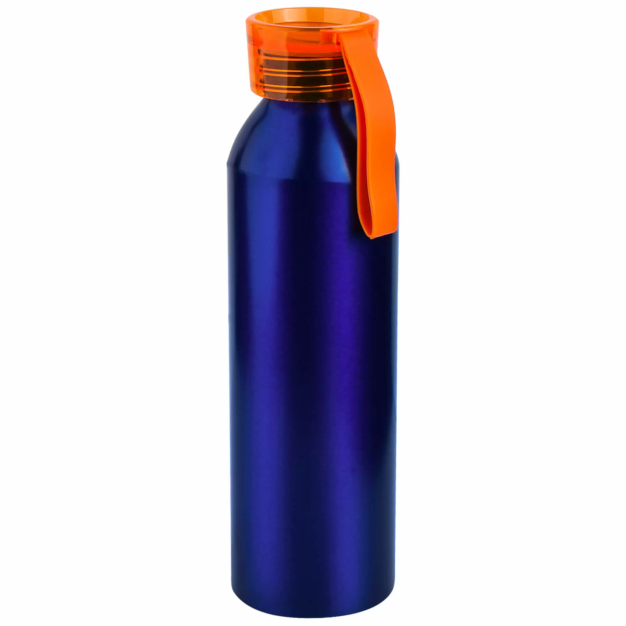 Термокружка Бутылка для воды VIKING BLUE 650мл. Синяя с оранжевой крышкой 6140-05