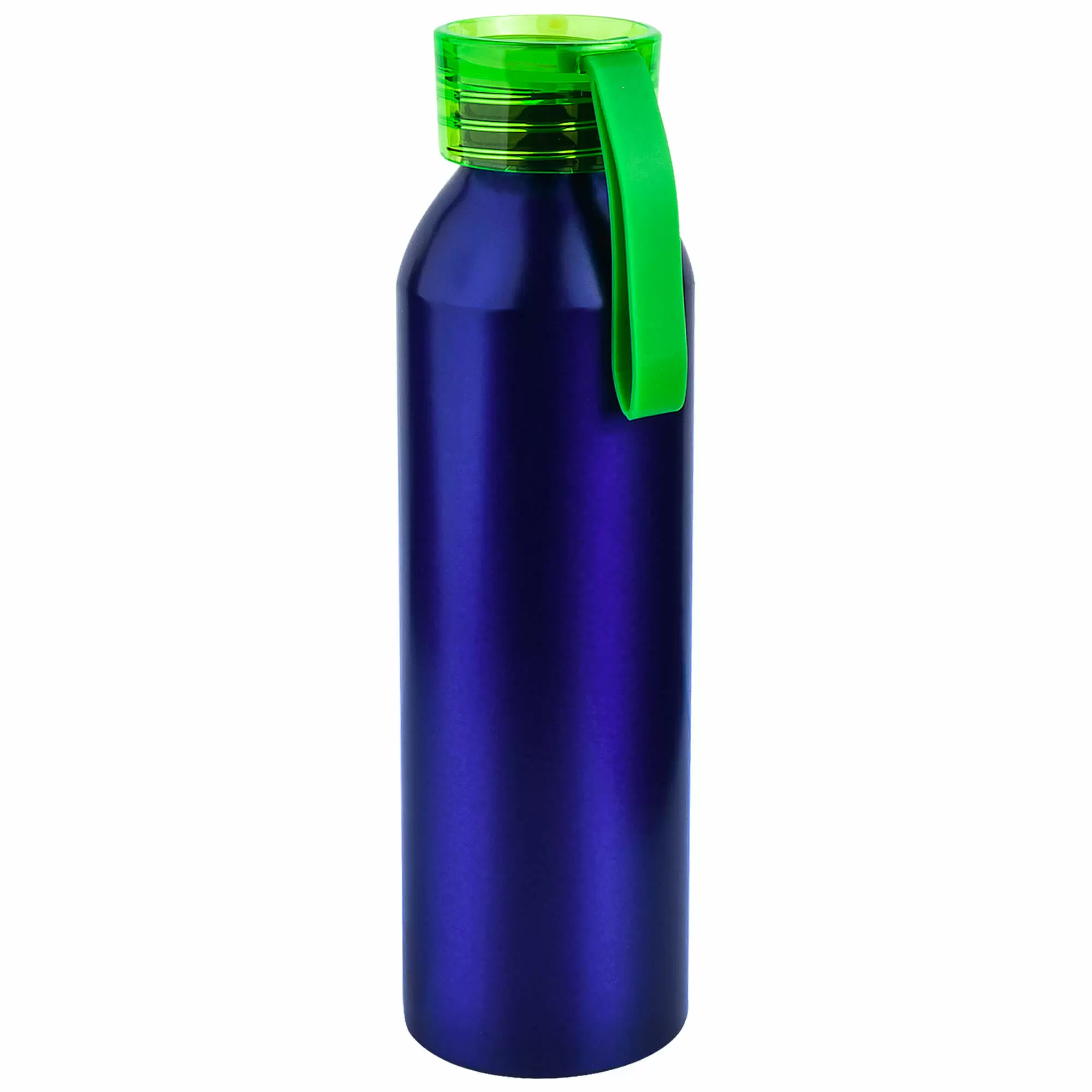Термокружка Бутылка для воды VIKING BLUE 650мл. Синяя с салатовой крышкой 6140-15