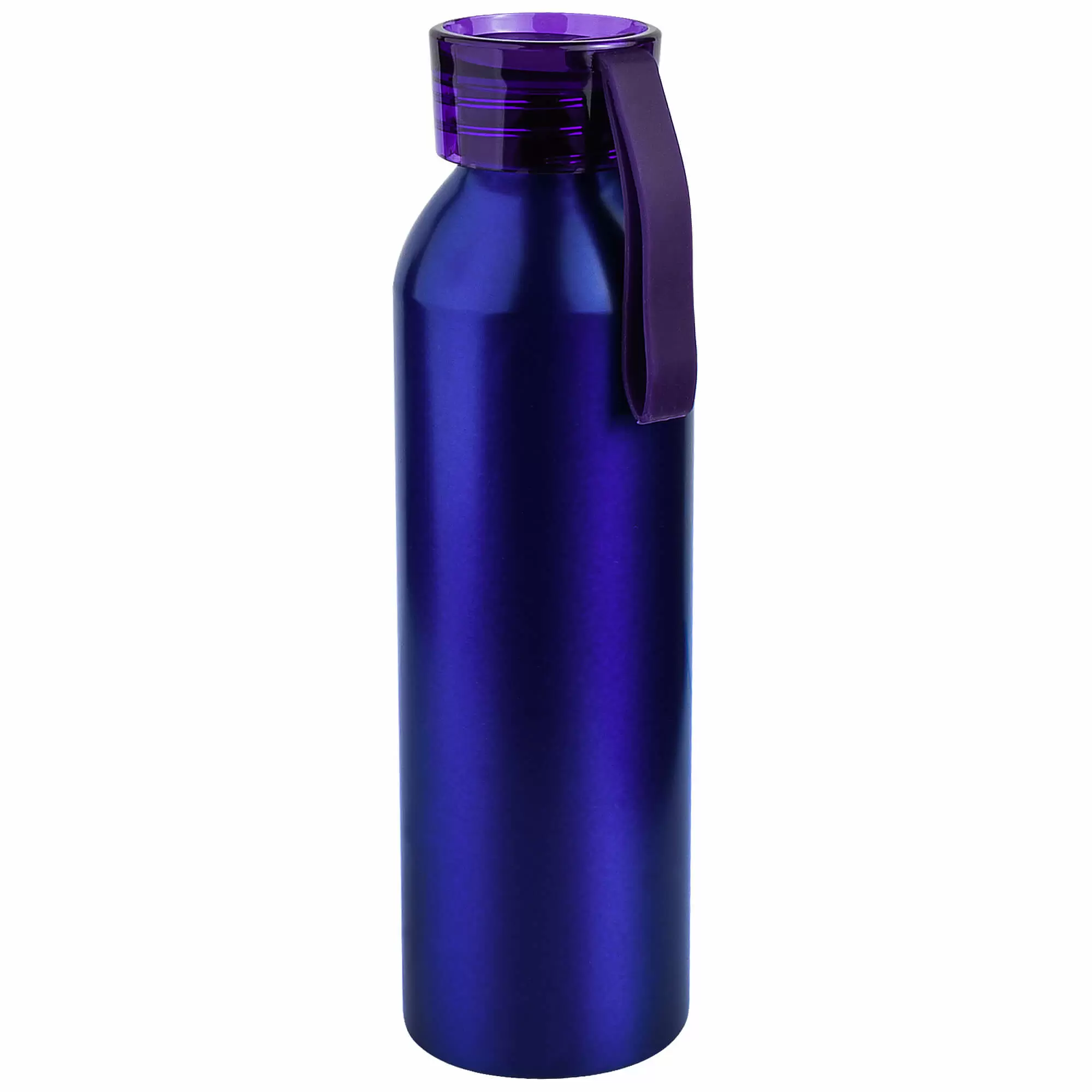 Термокружка Бутылка для воды VIKING BLUE 650мл. Синяя с фиолетовой крышкой  6140-11