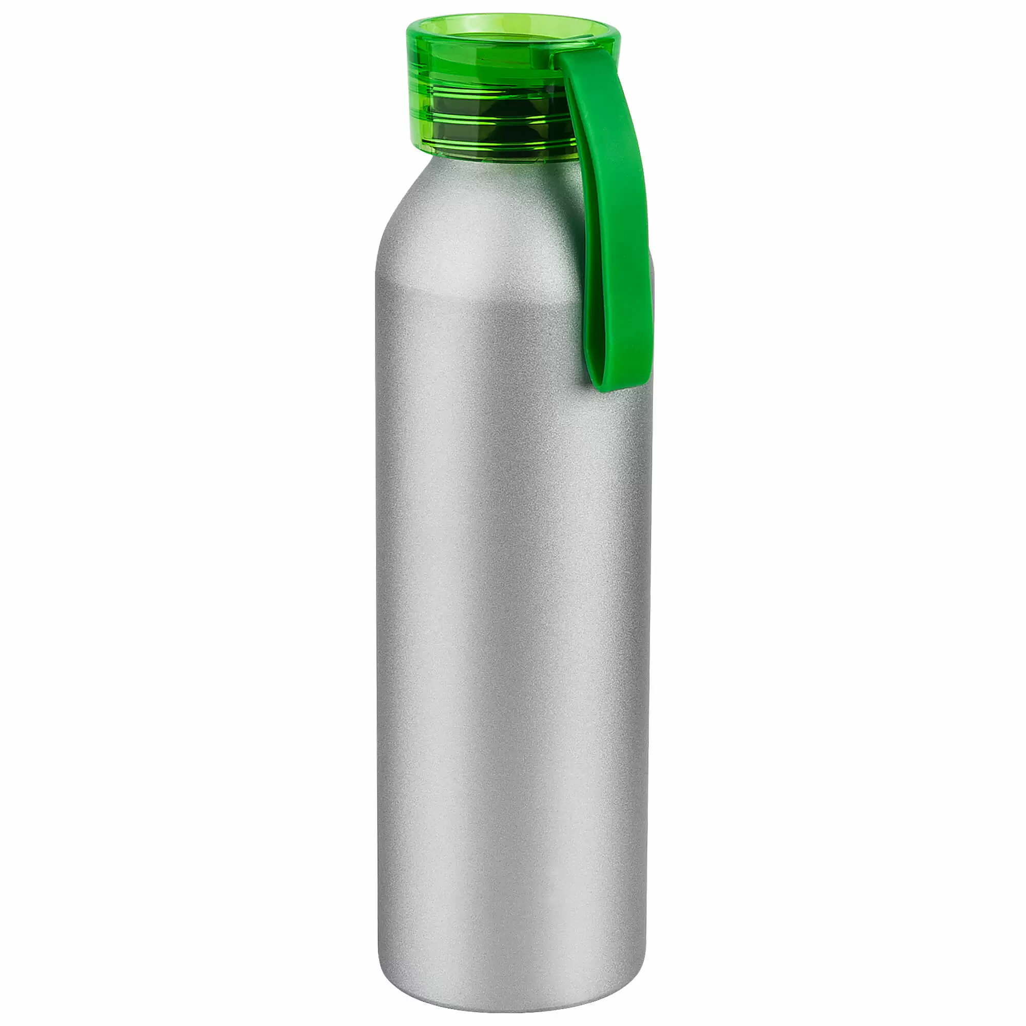 Термокружка Бутылка для воды VIKING SILVER 650мл. Серебристая с салатовой крышко 6141-15