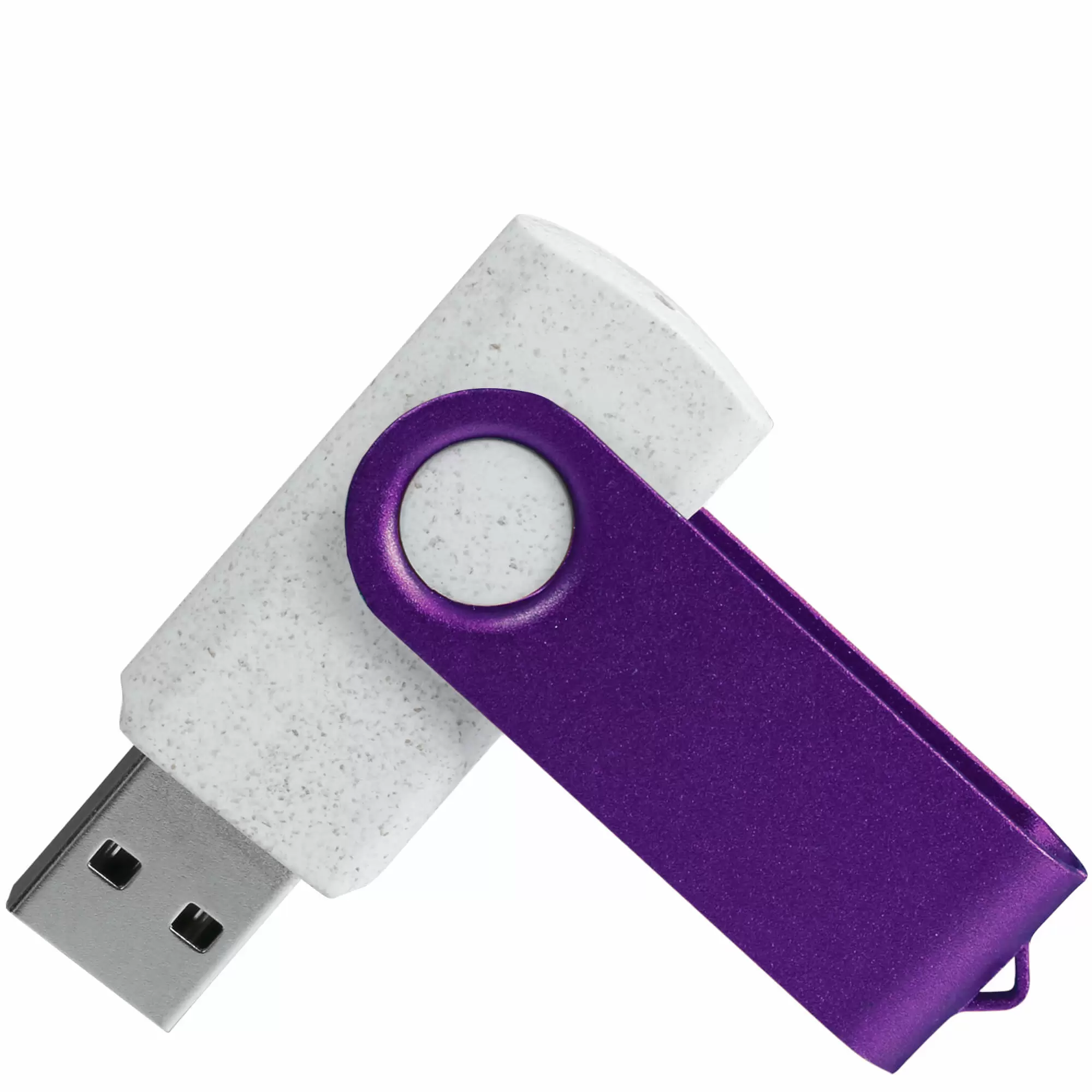 Флешка TWIST ECO Белая с фиолетовым 4027-07-11