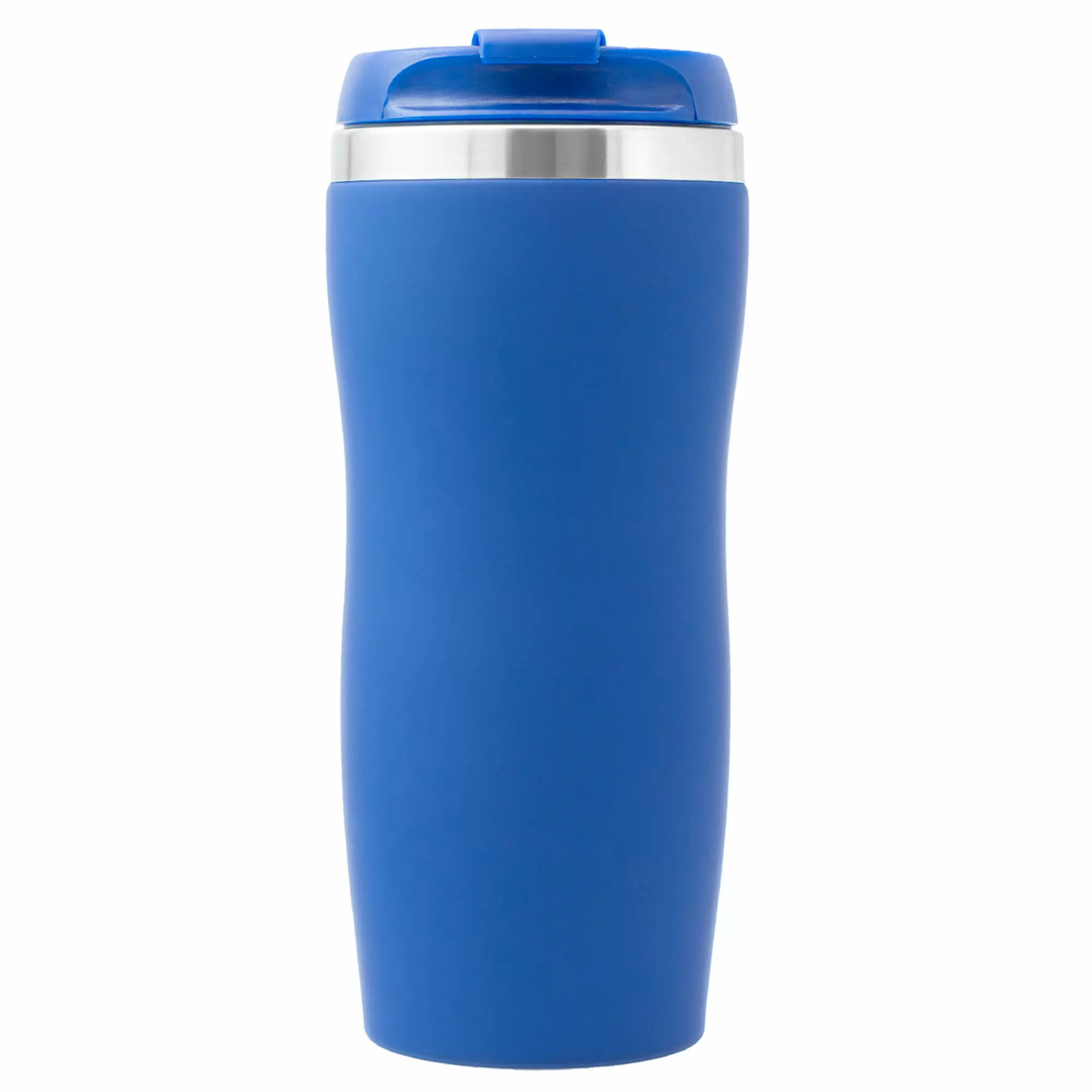 Термокружка SLIM SOFT COLOR 350мл. Синяя с синей крышкой  6030-01