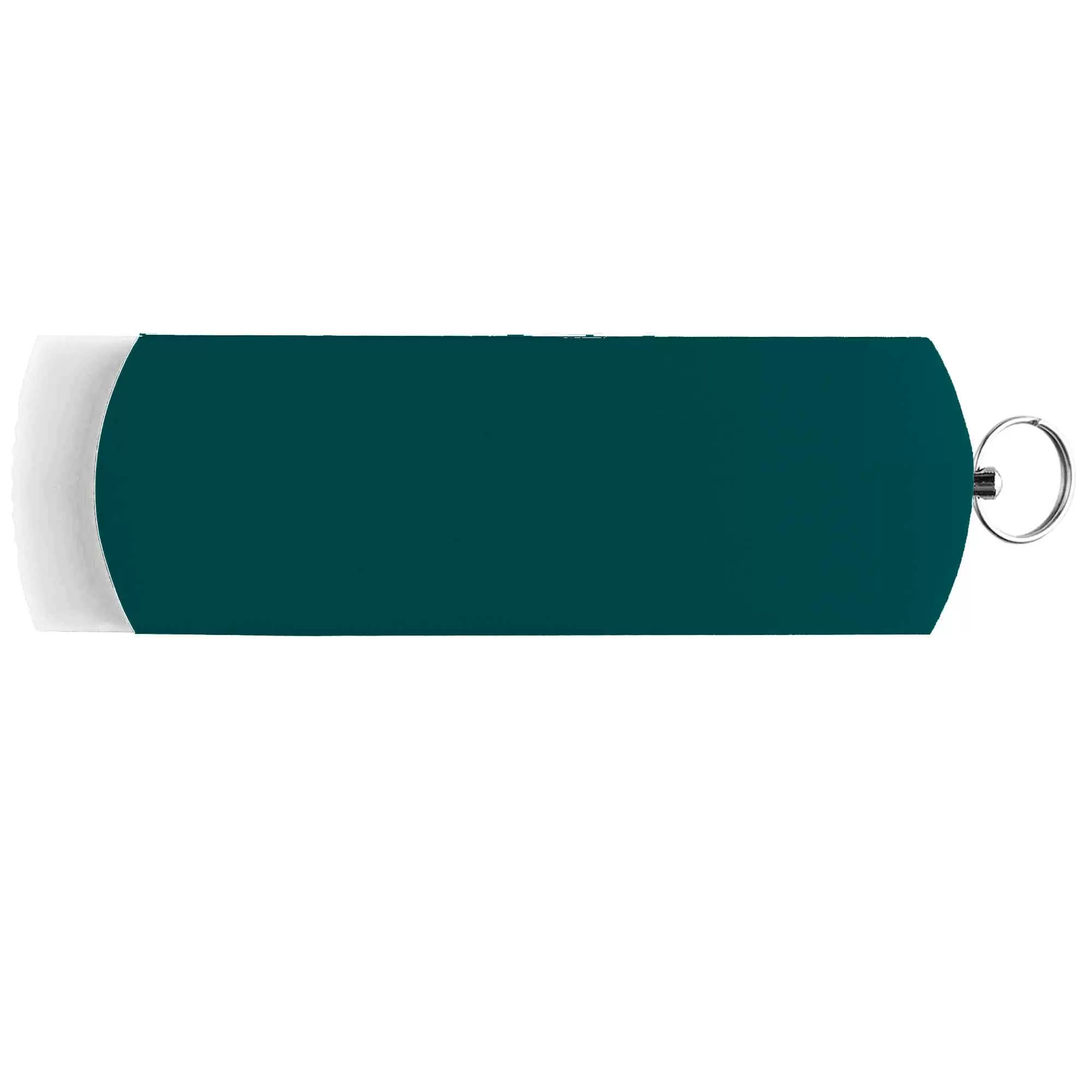 Флешка ELEGANCE COLOR Белая с зеленым 4026-07-02
