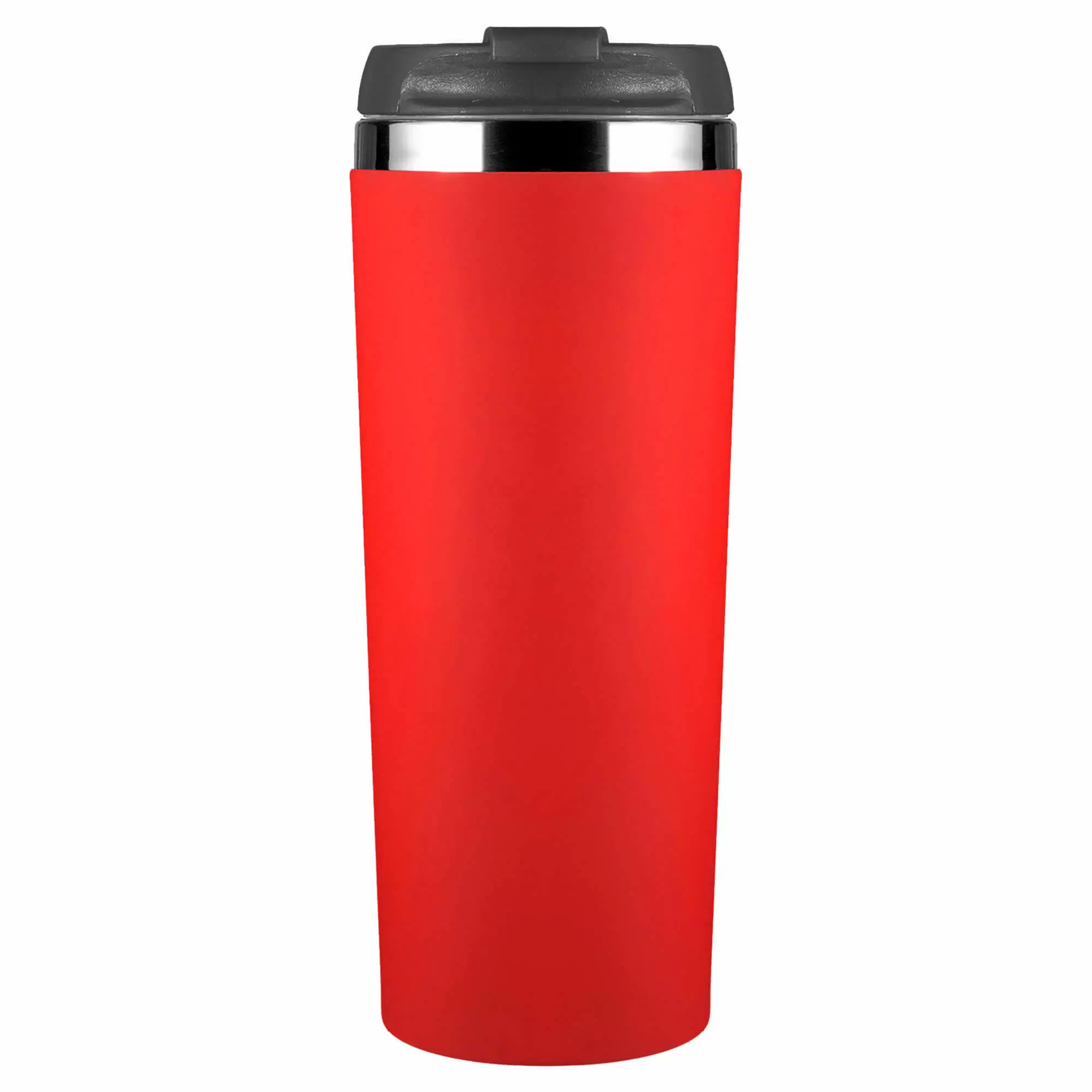 Термокружка KOMO SOFT 420мл. Красная с черной крышкой 6061-03