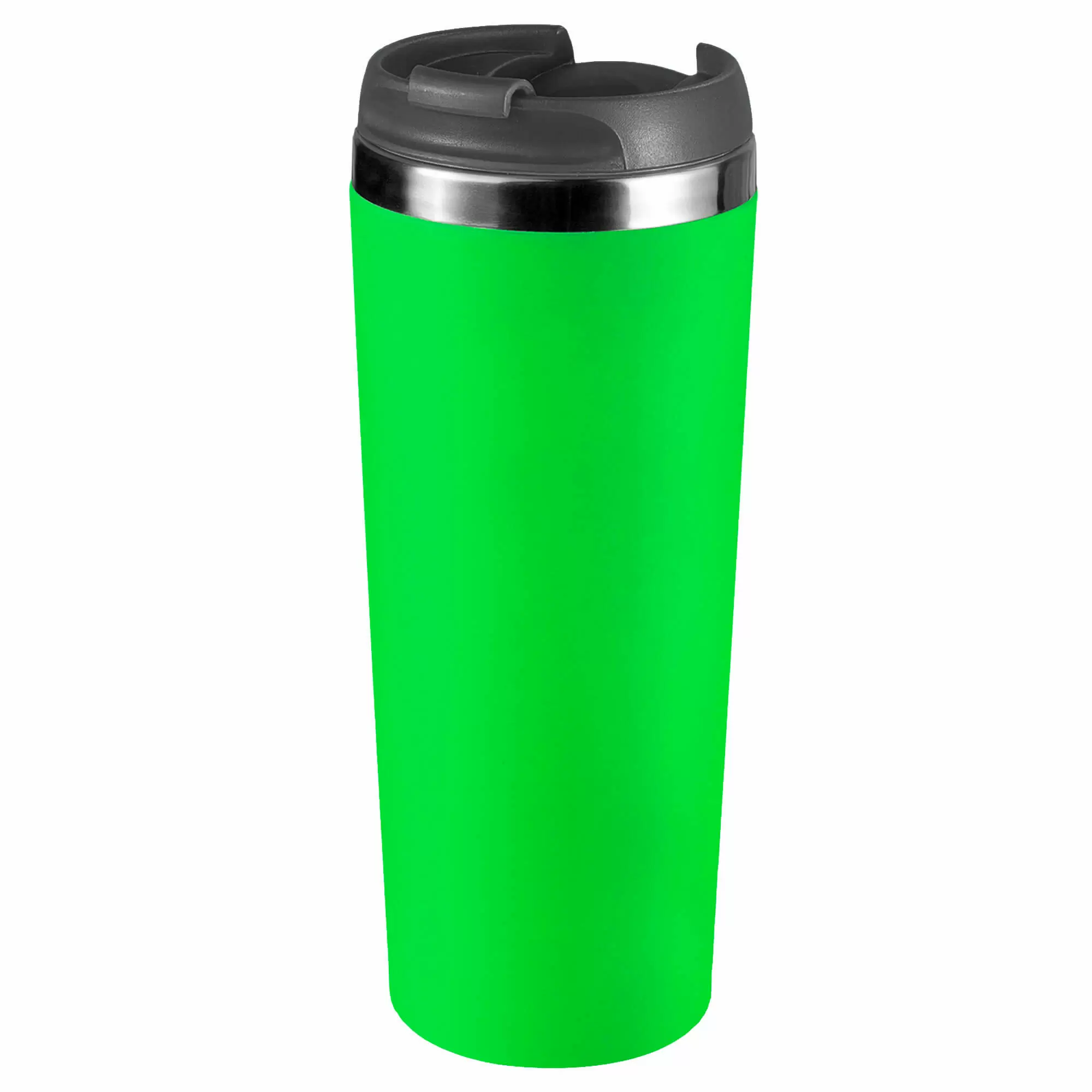 Термокружка KOMO SOFT 420мл. Салатовая с черной крышкой  6061-15
