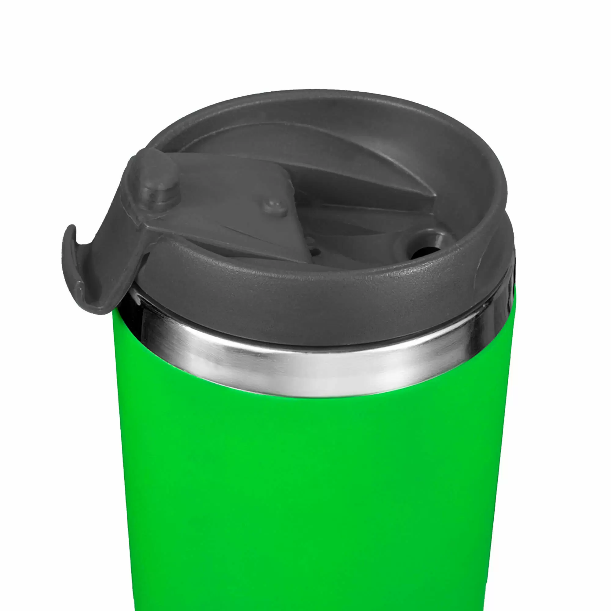 Термокружка KOMO SOFT 420мл. Салатовая с черной крышкой  6061-15